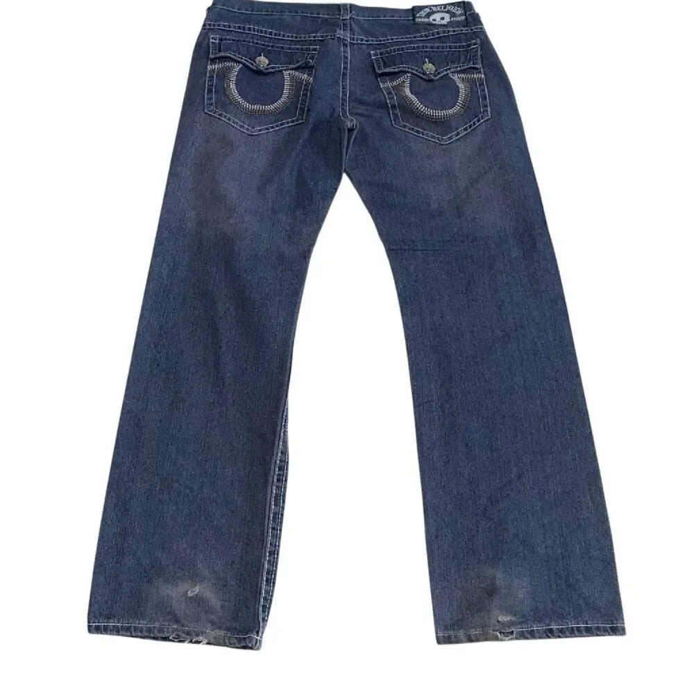 Vintage True Religion GUC Early 2000s Joey Super T Mens Grunge Jeans USA 40x34